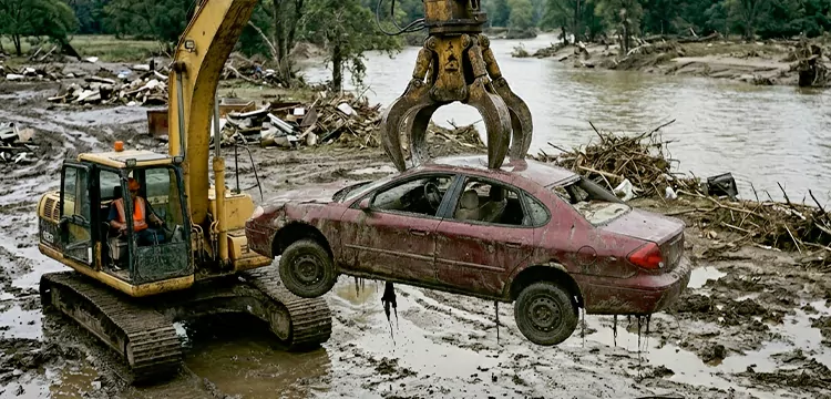 Flood Damaged Junk Car Pick Up for Cash in Fort Worth 